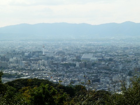 華頂山頂公園展望台からの眺望