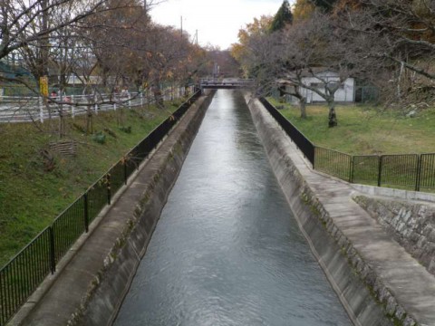 疏水時の遊歩道