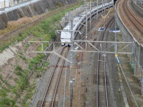 跨線橋からの眺め